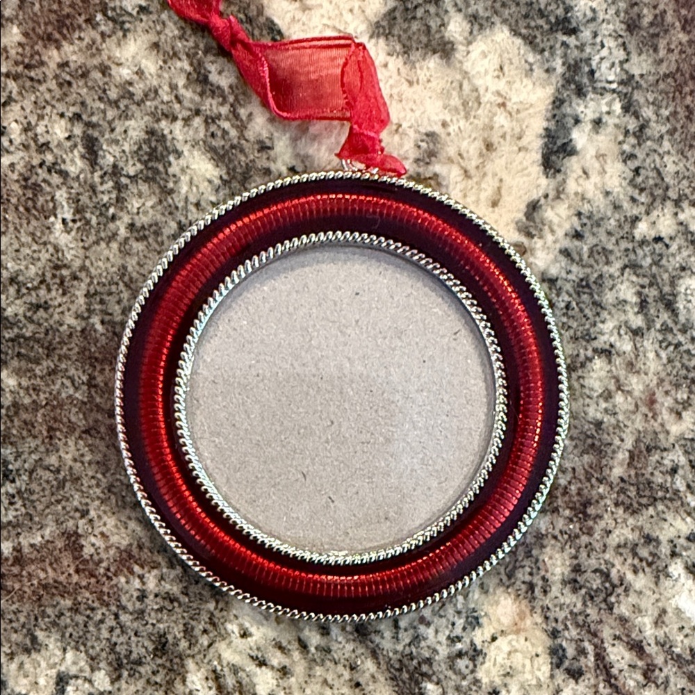 Red Picture Frame Ornaments - set of 10 - Picture 2 of 4